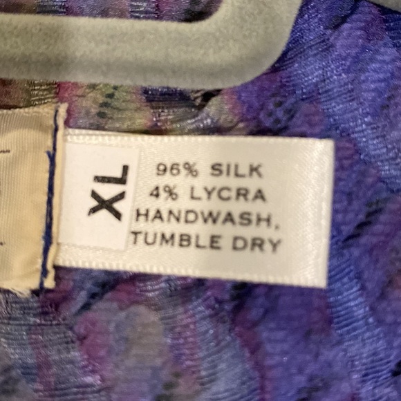 Sally Ryan Crinkle Stretch Silk Tie Dyed Jacket - Picture 6 of 6